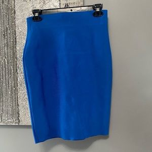 Royal blue bandage skirt